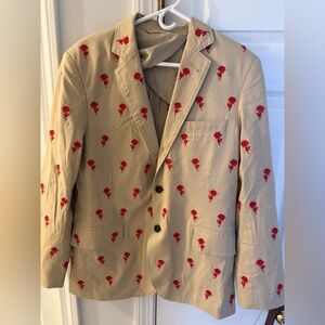 Vineyard Vines Kentucky Derby Blazer-rare find! Red Rose print.